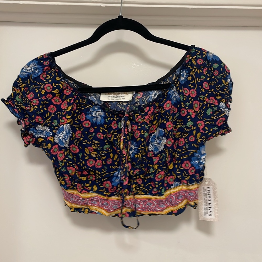 Indochine international bohemian crop top size M